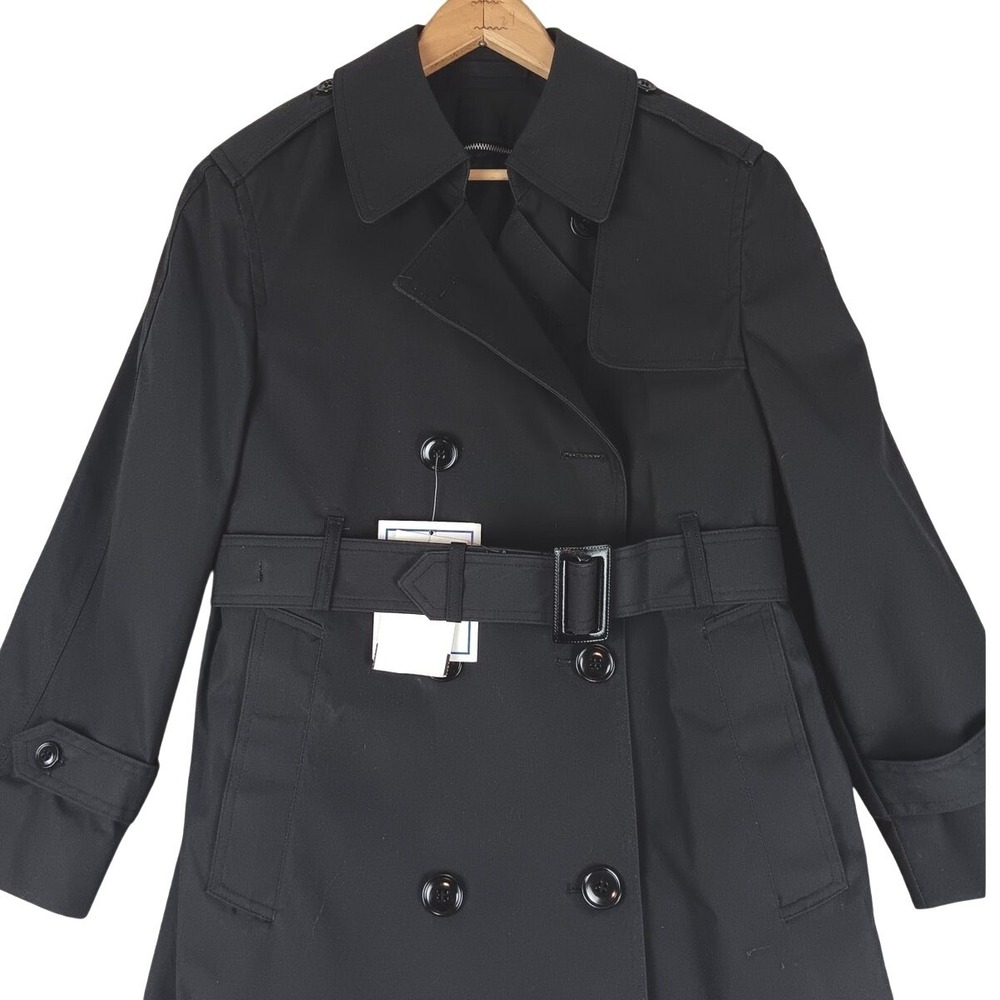 Defense‎ Logistics Agency Trench Coat Womens 8XS Black All-Weather Military New